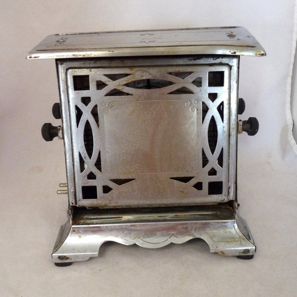 Vintage Antique Manning Bowman Chrome Toaster art deco electric kitchen